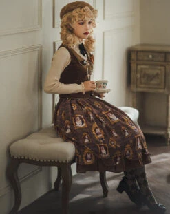 [Pre-order] Frame Cat And Checkered Layered Skirt -LOLITA Shop O1CN01wAyAfM2GOLIMGz0ON 57119005