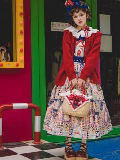 Sweet Home Fairytale Collared Jumper Skirt -LOLITA Shop O1CN01wGX1RY2CHEt8a6mL1 671178448