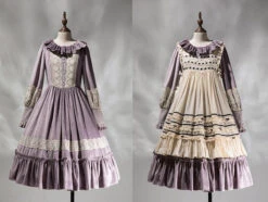 Evening Prayer Velvet Frill Neck Dress -LOLITA Shop O1CN01wTrd1225h9hgNFwir 2200541717557