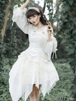Blouse With Floral Corsage On Sleeve -LOLITA Shop O1CN01wikIgR20GWnQGbbQU 2204254596822 dc77a263 5d87 45a4 8b88 b229b0413122