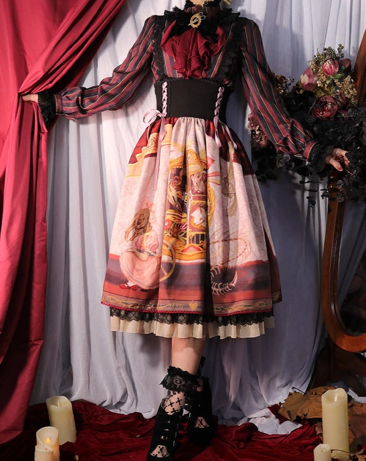 Kaikiya Korumadan Gothic Lolita High Waist Skirt 16 Kaikiya Korumadan Gothic Lolita High Waist Skirt - Image 14
