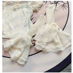 Lace Floral Blouse With Detachable Sleeves -LOLITA Shop O1CN01xaTYey2CZ6M8jm434 2528448487