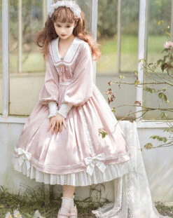 Pastel Color Bunny Ear Sailor Collar Dress -LOLITA Shop O1CN01y5qcAC1jmGe98A8ni 290794590