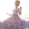 [Reservation Sale] Chiffon Purple Princess Dress And Flower Tiara -LOLITA Shop O1CN01yL6gUf2GczzIHmXLM 249389037