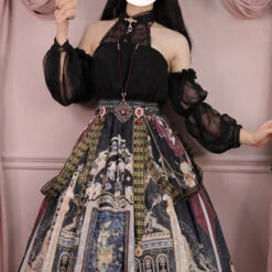 [Pre-order] Twilight Egyptian Lolita Halter Neck Blouse With Arm Sleeves -LOLITA Shop O1CN01yR395m2GOLGp2xOrV 57119005