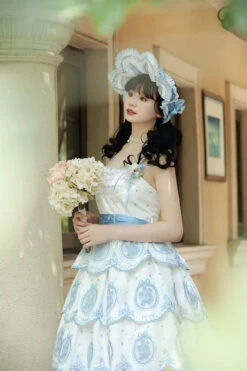 [Pre-order] Tulip Round Window Embroidered Three-tier Jumper Skirt -LOLITA Shop O1CN01yckEVa28AabNbpqX6 1790657892 f99c78f8 31c2 4a53 8b77 99e13315553b