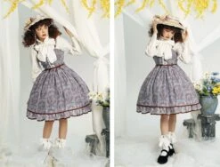 Irene Flower Print Jumper Skirt -LOLITA Shop O1CN01yez3Jj1sqEcKbTDO3 830055817