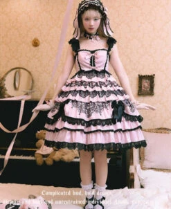 [Pre-orders Available Until 12/18] Lace Figure Tiered Jumper Skirt -LOLITA Shop O1CN01yxtA7r2CO6uyaXonI 2812918463