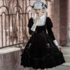Black Velvet Pearl Cloth Dress 1 Black Velvet Pearl Cloth Dress -LOLITA Shop O1CN01z41lts1jmGivdwtE1 290794590