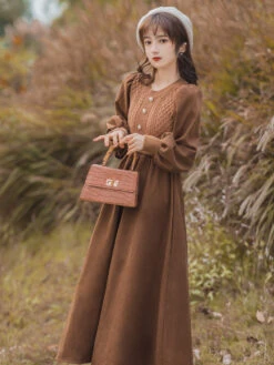 Retro-colored French Girly Puff Free Dress -LOLITA Shop O1CN01z9AKYt1Xm13PHJN9C 153312965