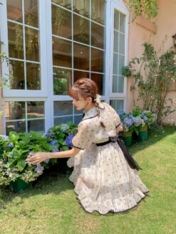 Round Collar Dress With Ribbon Design -LOLITA Shop O1CN01zhauLP22OQmMkUPx6 1629657110