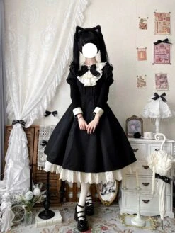 Classical Maid Ribbon Dress -LOLITA Shop O1CN01znY1lb20dQh17iUVF 162276872 0a7e410b ef11 4688 a958 4a4fe6992886