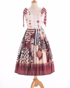 Brave Journey 2 Shoulder Ribbon Jumper Skirt -LOLITA Shop O1CNF5G15G5B