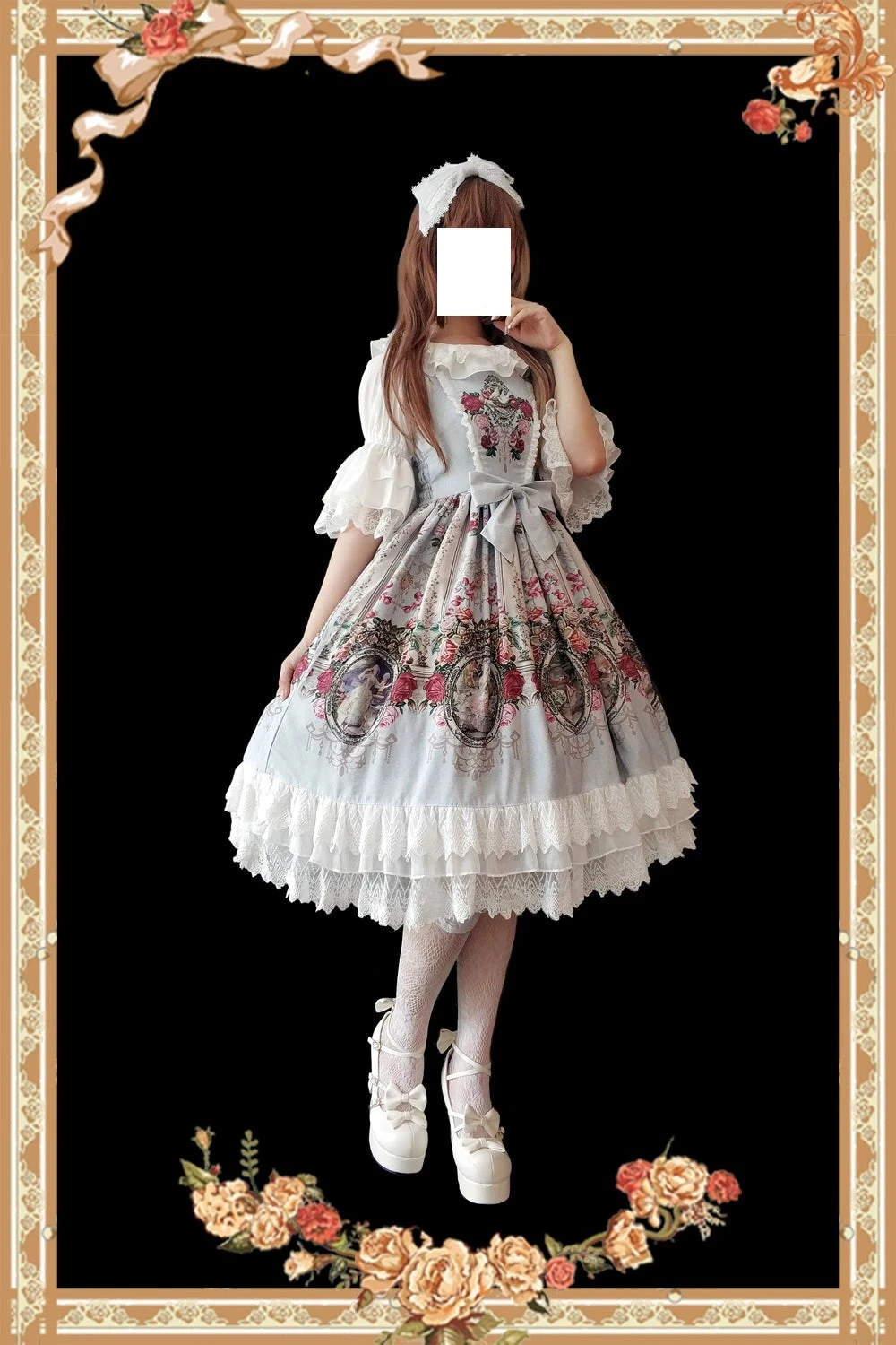 Royal Mural Color Rose Jumper Skirt 11 Royal Mural Color Rose Jumper Skirt - Image 9