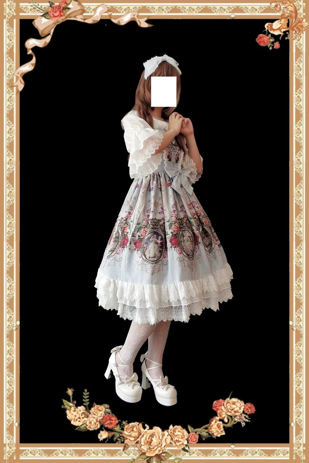 Royal Mural Color Rose Jumper Skirt 13 Royal Mural Color Rose Jumper Skirt - Image 11