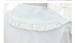 Embroidered Collar Lolita Short Sleeve Blouse With Ruffles And Lace -LOLITA Shop TB2dupNt9FjpuFjSspbXXXagVXa 83566271