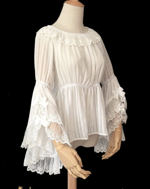 Ribbon Princess Sleeve Blouse