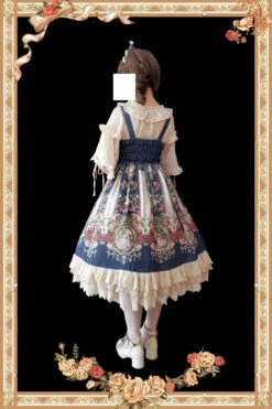Royal Mural Color Rose Jumper Skirt 37 Royal Mural Color Rose Jumper Skirt -LOLITA Shop TB2pMmUjTqWBKNjSZFAXXanSpXa 11942814