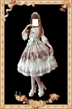 Royal Mural Color Rose Jumper Skirt 35 Royal Mural Color Rose Jumper Skirt -LOLITA Shop TB2sWEuA41YBuNjy1zcXXbNcXXa 11942814