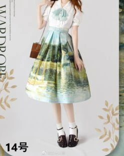 A Total Of 15 Skirts With Monet Paintings -LOLITA Shop bd1fc362 b720 41d0 a0e9 8050a859cca4