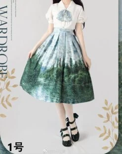 A Total Of 15 Skirts With Monet Paintings -LOLITA Shop deea7869 2648 4801 8520 c6c504704381