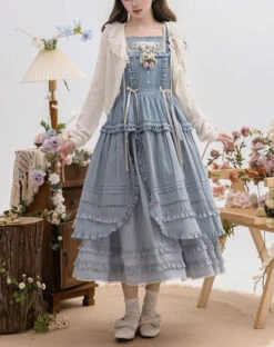 [Sale Period Ended] PEACH TREE Embroidered Jumper Skirt -LOLITA Shop s O1CN010mmoiM1NZygdLvqgw 756511585