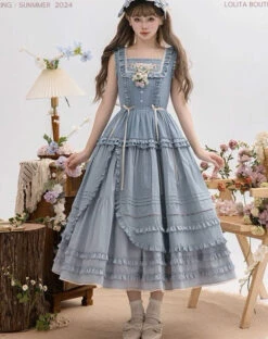 [Sale Period Ended] PEACH TREE Embroidered Jumper Skirt -LOLITA Shop s O1CN010mmoiM1NZygdLvqgw 756511585 1