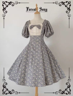 Floral Poetry Classical Short Sleeve Dress 27 Floral Poetry Classical Short Sleeve Dress -LOLITA Shop s O1CN01B73omx290nk8msJJt 2534688006