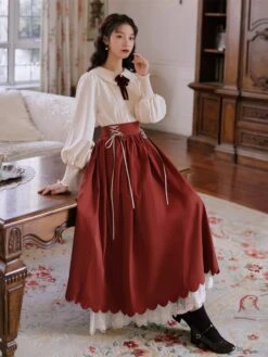 Lady-style Retro Classical Setup [Long Sleeve Type] Total 5 Colors -LOLITA Shop s O1CN01ByWkEa1Xm12avfxZb 153312965