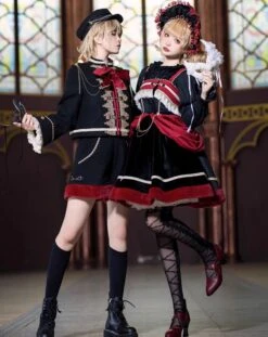 Dark Baroque Red And Black Jumper Skirt 20 Dark Baroque Red And Black Jumper Skirt -LOLITA Shop s O1CN01CqrITA2CZ6HNFp49z 2528448487