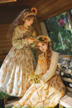 [Pre-order] Gardening Sunflower Jumper Skirt Print Type -LOLITA Shop s O1CN01EddDgJ2GOLZ6MnxgE 57119005