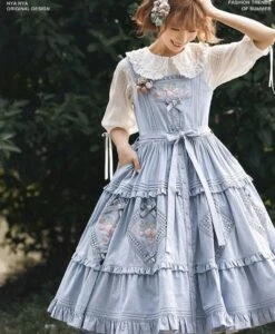 [Pre-orders Available Until 9/1] On The Hills Embroidered Jumper Skirt Mid-length -LOLITA Shop s O1CN01F40wSz1NZykLFZmxX 756511585 a7e94849 2e53 41c7 a8a5 890611ab36ab