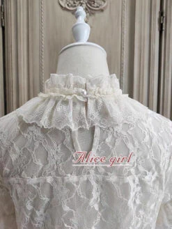 [Pre-order] Frill Collar Blouse With Lace-up Cuffs -LOLITA Shop s O1CN01J9suVd28AaJw54R1v 1790657892