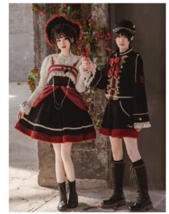 Dark Baroque Red And Black Jumper Skirt 22 Dark Baroque Red And Black Jumper Skirt -LOLITA Shop s O1CN01JZQGIp2CZ6HPIldpa 2528448487