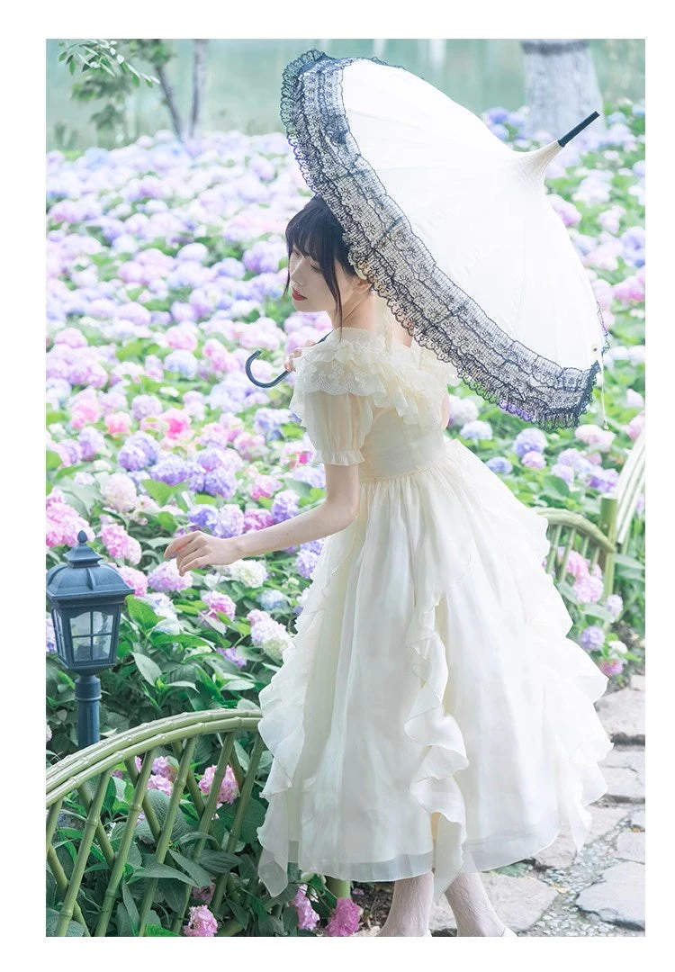 Floating Song Irregular Ruffle V-neck Dress 17 Floating Song Irregular Ruffle V-neck Dress - Image 15