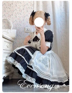 [Resale/Pre-orders Until 11/3] Evensong Short Sleeve White Collar Dress -LOLITA Shop s O1CN01NpaI9J2CO6oChKNep 2812918463