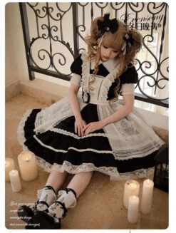 [Resale/Pre-orders Until 11/3] Evensong Short Sleeve White Collar Dress -LOLITA Shop s O1CN01PAUHj22CO6o8W9UEP 2812918463