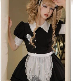 [Resale/Pre-orders Until 11/3] Evensong Short Sleeve White Collar Dress -LOLITA Shop s O1CN01PIL7np2CO6o7Z9SEN 2812918463