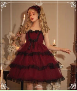 Maiden's Holiday Pearl Puff Jumper Skirt All 6 Colors -LOLITA Shop s O1CN01PjK1i51y6nAHngUa3 865286530