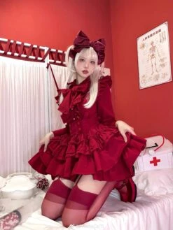 Doll's House Ribbon Tie Ruffle Blouse 5 Colors -LOLITA Shop s O1CN01Pn7DuK1CNe31jCDHY 668290069