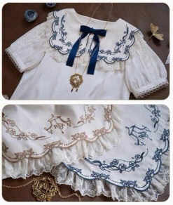 Opera Theater Embroidered Short Sleeve Blouse 30 Opera Theater Embroidered Short Sleeve Blouse -LOLITA Shop s O1CN01SbdzFZ1NZyb0aynZA 756511585 1