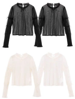 Bedford Afternoon Tea Polka Dot Tulle Blouse 22 Bedford Afternoon Tea Polka Dot Tulle Blouse -LOLITA Shop s O1CN01TMv72k25hA1sfPBUL 2200541717557