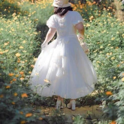 [Pre-order] Forest Gallery Retro Elegant Dress With Ribbon Hair Accessory Type 1 -LOLITA Shop s O1CN01YmI80V2IEOA6hJInM 482929254