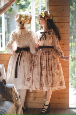 [Pre-order] Forest Encyclopedia Print Dress -LOLITA Shop s O1CN01bd6BZE2GOLS40812I 57119005 15d9d33f a242 4322 a79b 8049452ba495