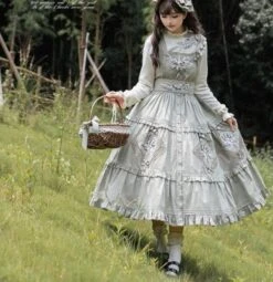 [Pre-orders Available Until 9/1] On The Hills Embroidered Jumper Skirt Mid-length -LOLITA Shop s O1CN01fCywvS1NZykKfgPhf 756511585 9908e26f c04e 435c 9c6f 714685ec9f50