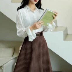 French Retro Pleated Cuff White Blouse 16 French Retro Pleated Cuff White Blouse -LOLITA Shop s O1CN01fPjDI12IjzONQTk0U 235759323