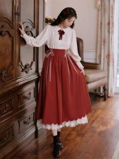 Lady-style Retro Classical Setup [Long Sleeve Type] Total 5 Colors -LOLITA Shop s O1CN01fdvkUf1Xm12cNGGJl 153312965