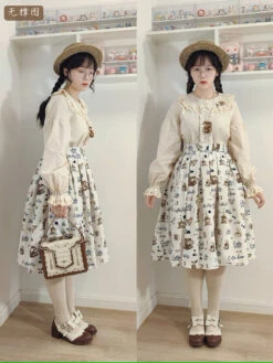 Caramel Latte Sweet Retro Girly Blouse -LOLITA Shop s O1CN01fjevC81THYPJWBn87 555372357 3f999265 0ffc 4281 98e7 9c354d5e2edf