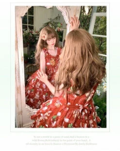 Camellia Berry Jumper Skirt Tiered Type Long Length -LOLITA Shop s O1CN01mJiovl28oRAz1V0aw 331847979