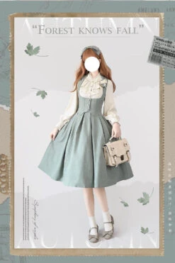 [Pre-order] Forest Knows Fall Classical Jumper Skirt With Ribbon Headband -LOLITA Shop s O1CN01oLSm2E2IEO4JusDg6 482929254